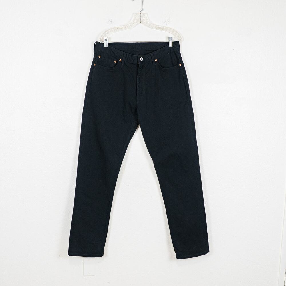 Buck Mason Slim Stretch Jeans 5-Pocket in Black size 34w 34L
